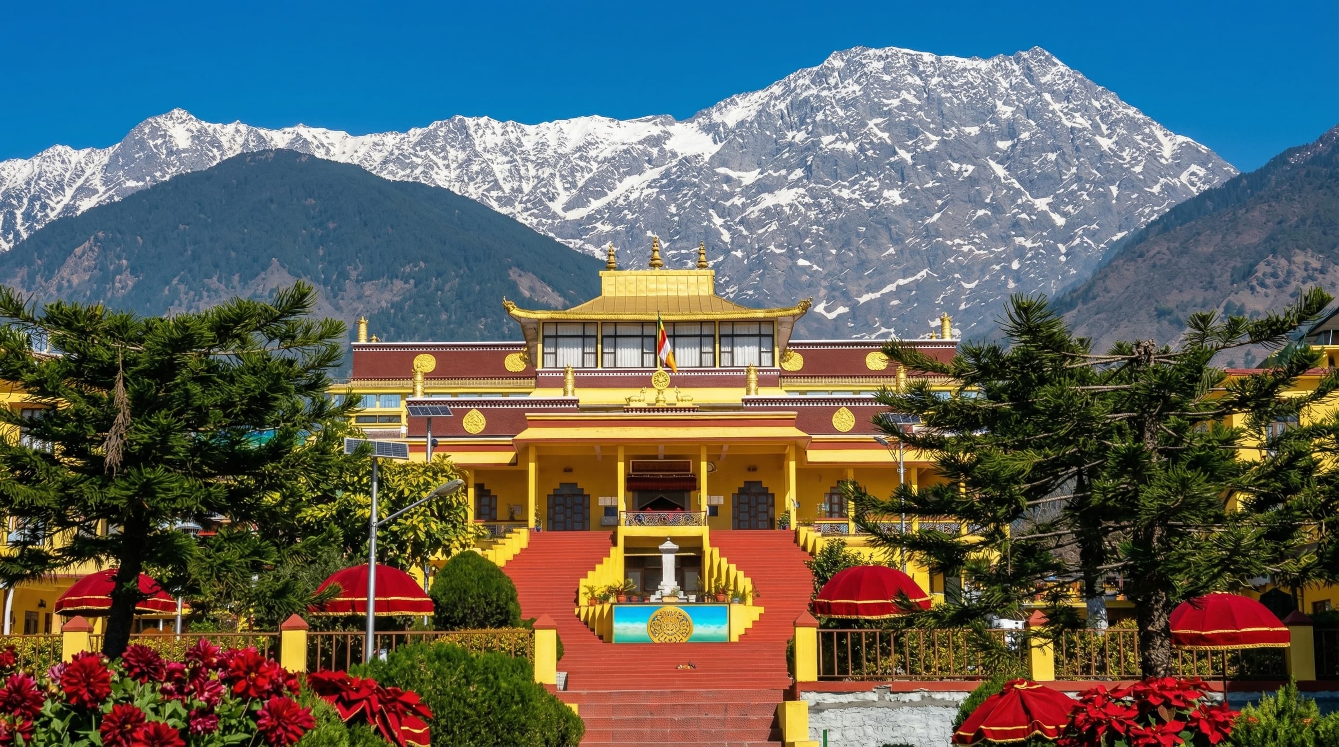 Monastery view in McLeodganj